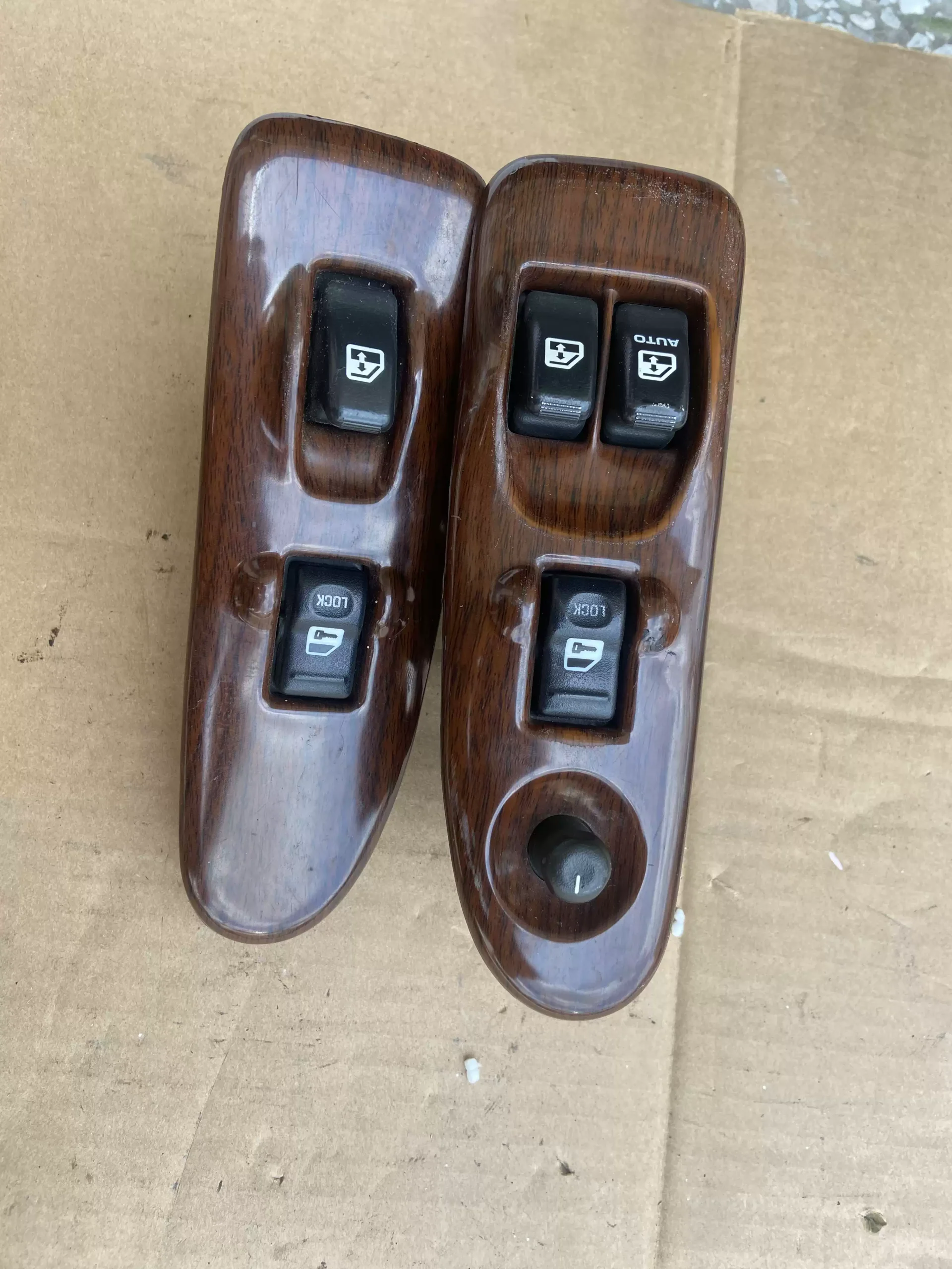 Buick old GL8 door glass lifter switch left front right front door lifter switch mahogany panel