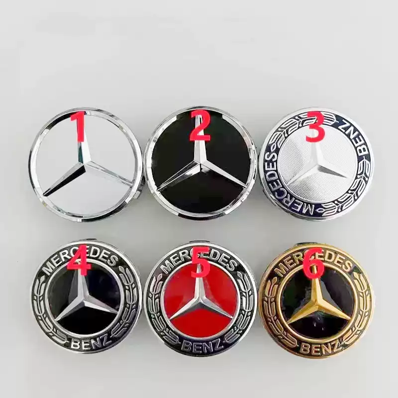 Applicable to Mercedes-Benz C200 S350 E260 E300 ML350 AMG wheel cap label tire logo car center