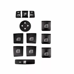Suitable for Mercedes-Benz GLK300 GLA200 CLA E260 W204 C180 steering wheel modification window rising button sticker