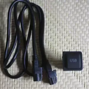 Volkswagen Sagitar New Bora Suncool Tiguan Golf 6 USB socket + supporting wiring harness installed in situ